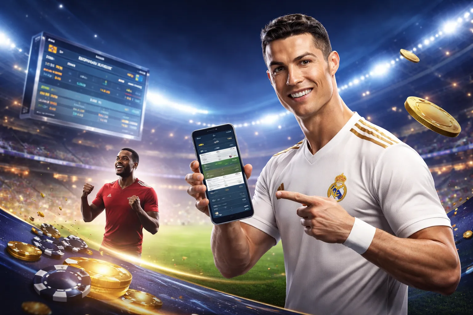 Hình ảnh sân vận động thể thao sôi động của 1xBet New Zealand